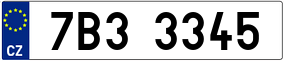 Trailer License Plate